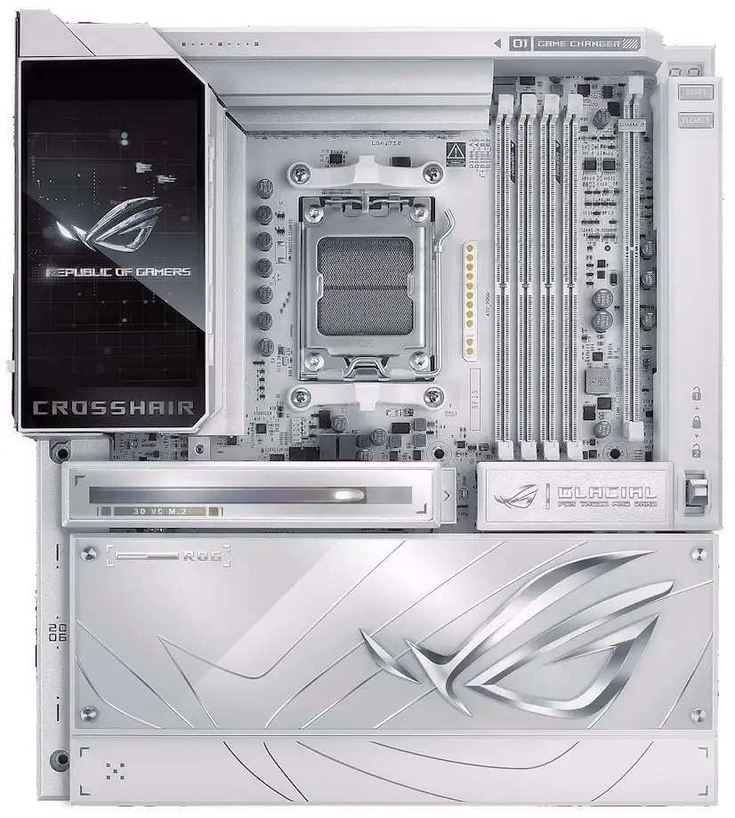 Reparar PC Madrid - Montaje Placa Base ASUS ROG CROSSHAIR X870E GLACIAL Madrid